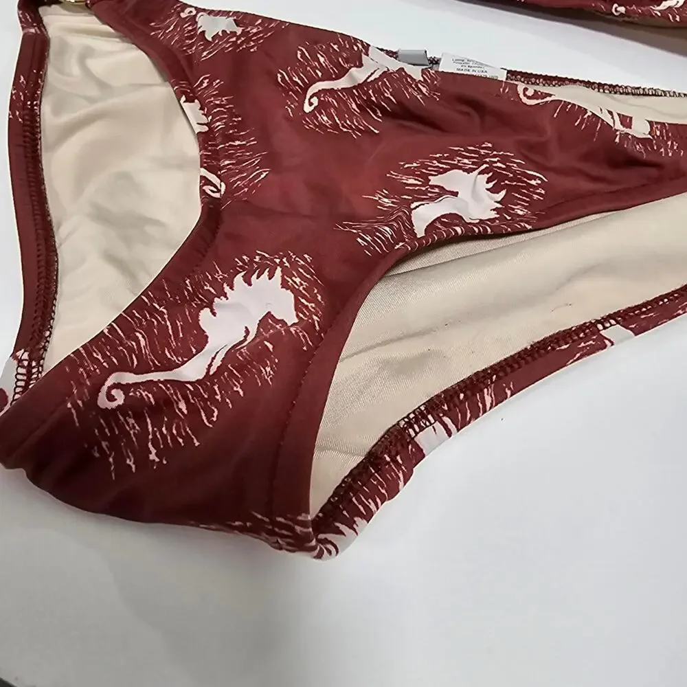 Tibi burgundy white